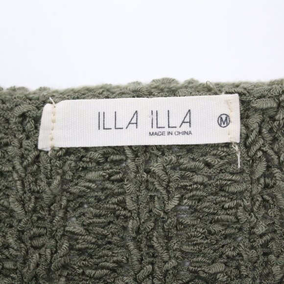 ILLA ILLA Womens Medium Ribbed Dolman Slouchy Cropped Sweater - Picture 4 of 4